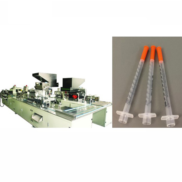 Máquina de ensamblaje de agujas de barril de jeringa de insulina SMT-3101
