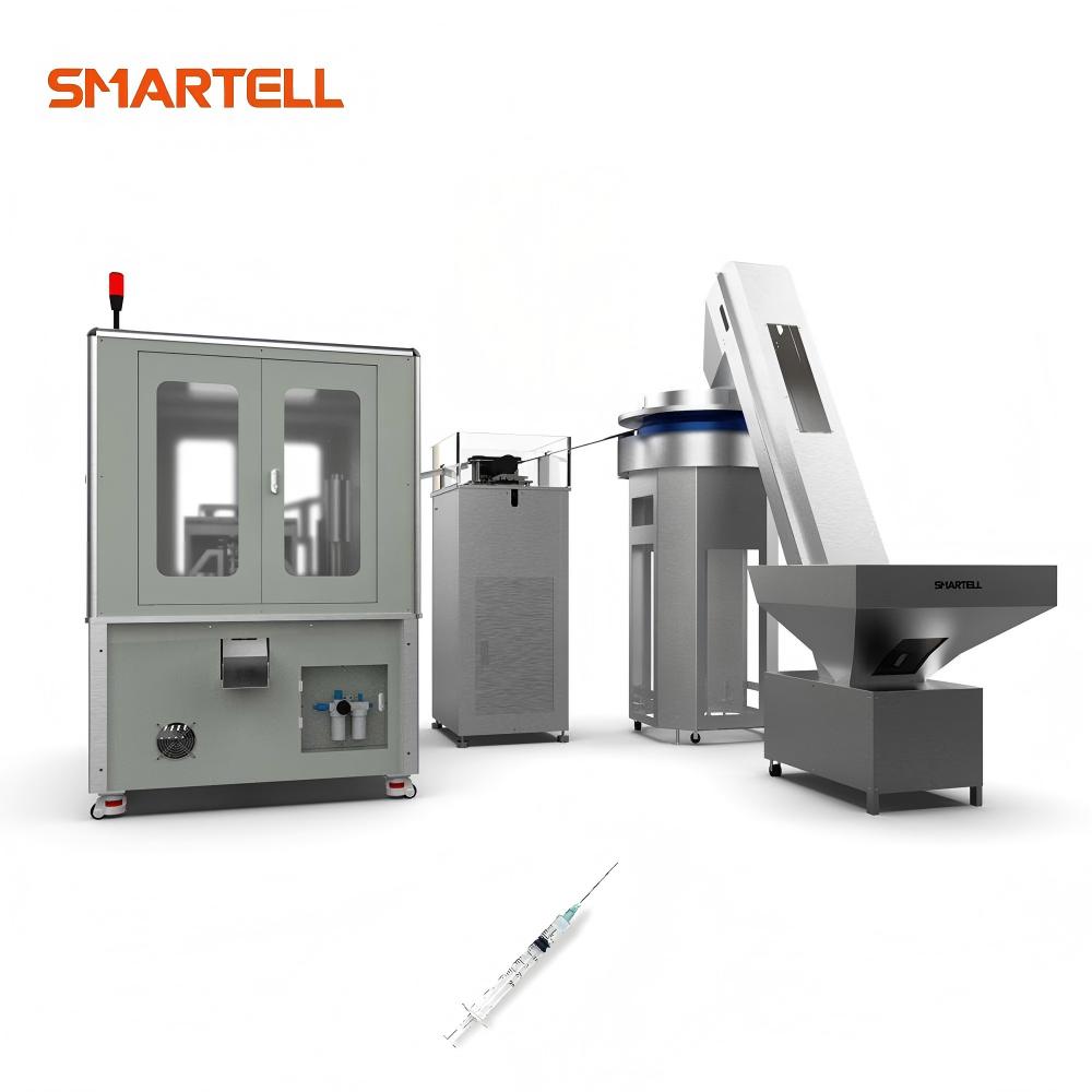Máquina de impresión de almohadilla rotativa industrial para cañón de jeringas desechables de 3 ml (alta precisión)