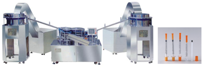 M&aacute;quina de ensamblaje de jeringa de insulina SMT-3008 