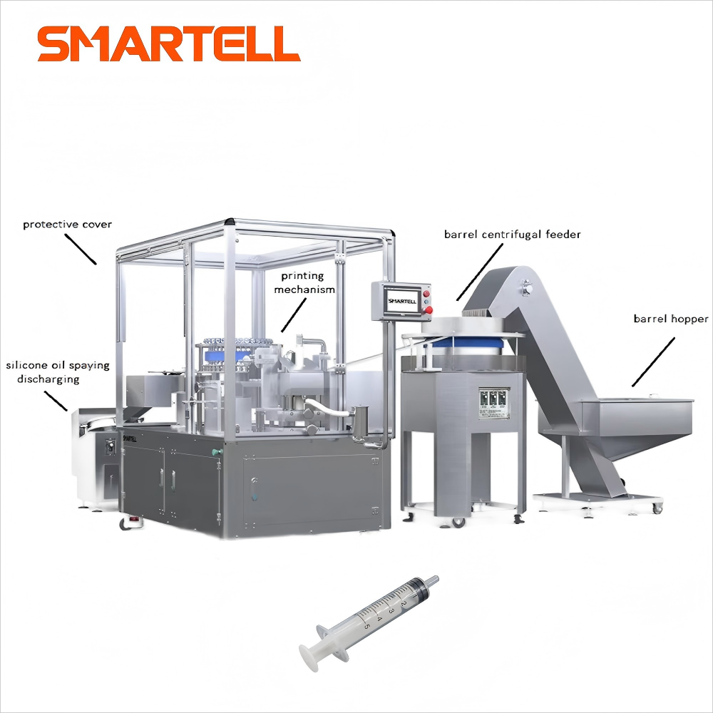 Equipo industrial Precisión desechable 5 ml Máquina de impresión de almohadilla de jeringa de deslizamiento Luer