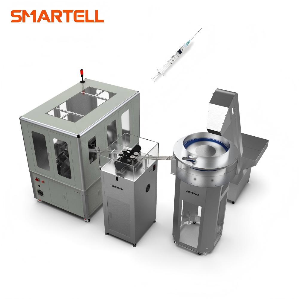 Máquina de impresión de almohadilla rotativa industrial para cañón de jeringas desechables de 3 ml (alta precisión)