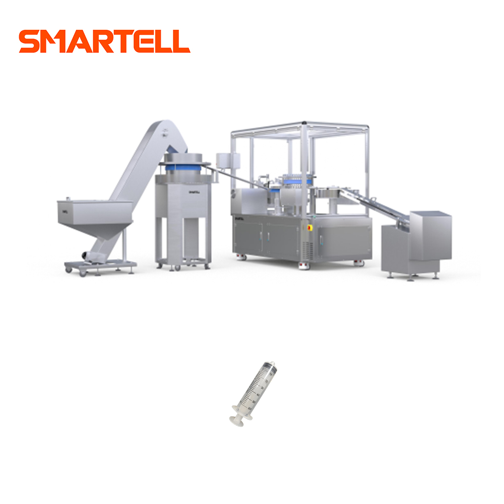 Imprima la línea de escala y el logotipo en la máquina de tampografía con barril de jeringa