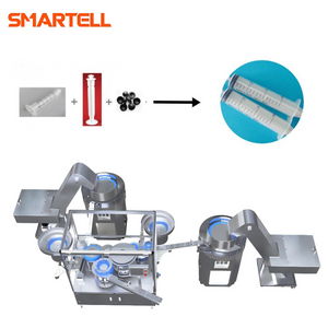 Línea de ensamblaje de jeringas de alta eficiencia: integración de barril, émbolo y junta