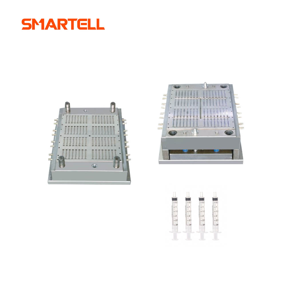 Molde de jeringa con canal caliente para una producción médica eficiente