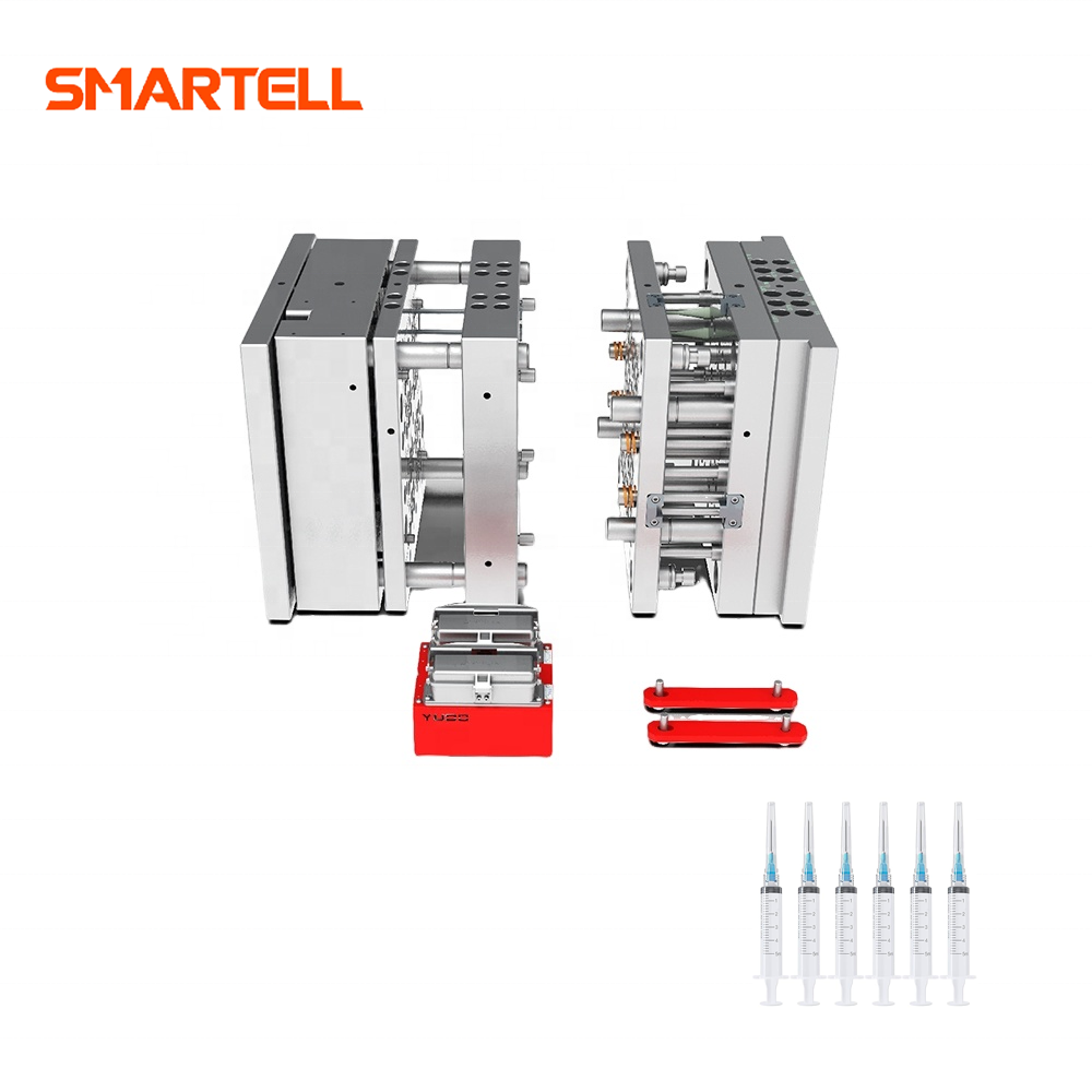 Molde de jeringa desechable de múltiples cavidades para producción en masa