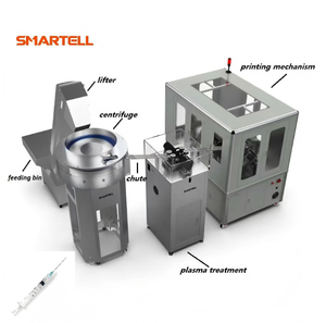 Máquina de impresión de almohadilla rotativa de equipos industriales de jeringa desechable de 3 ml