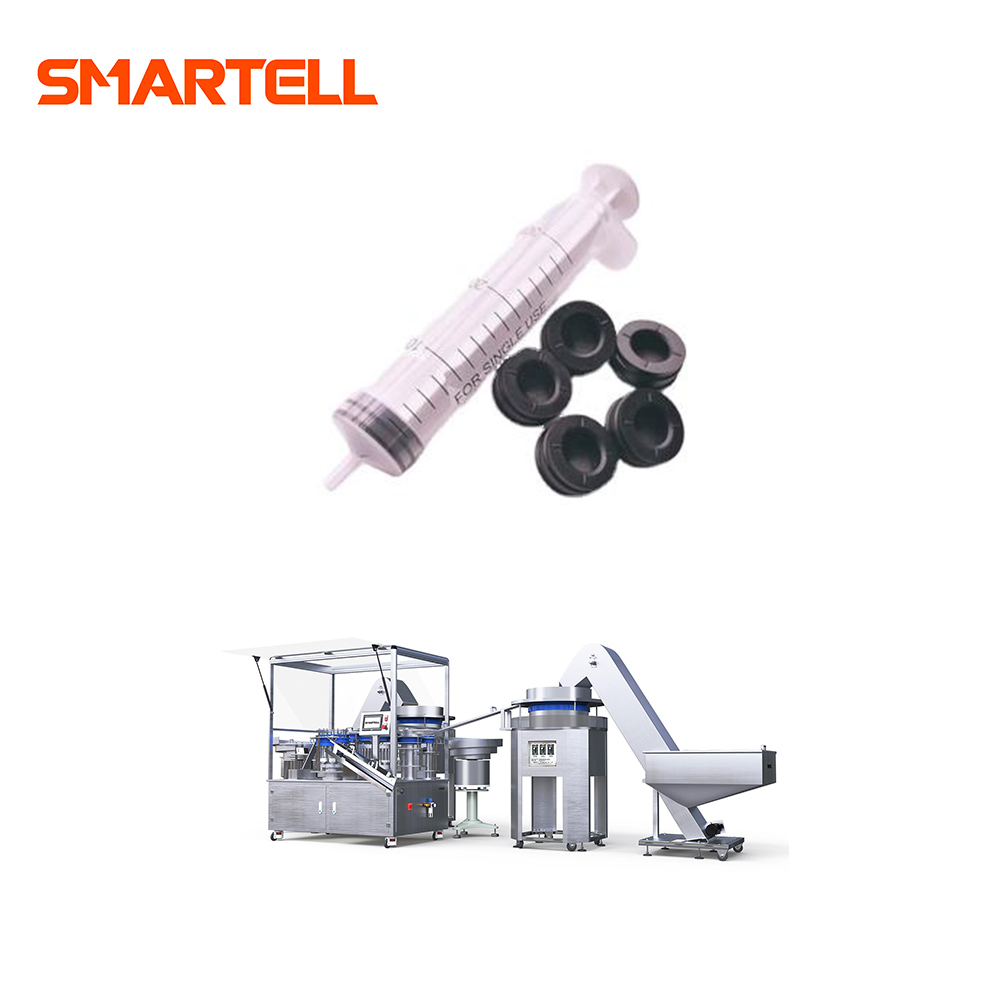 Las piezas de la jeringa SMT-3305 ensamblaron la máquina de ensamblaje de jeringas de materiales blancos inoxidables