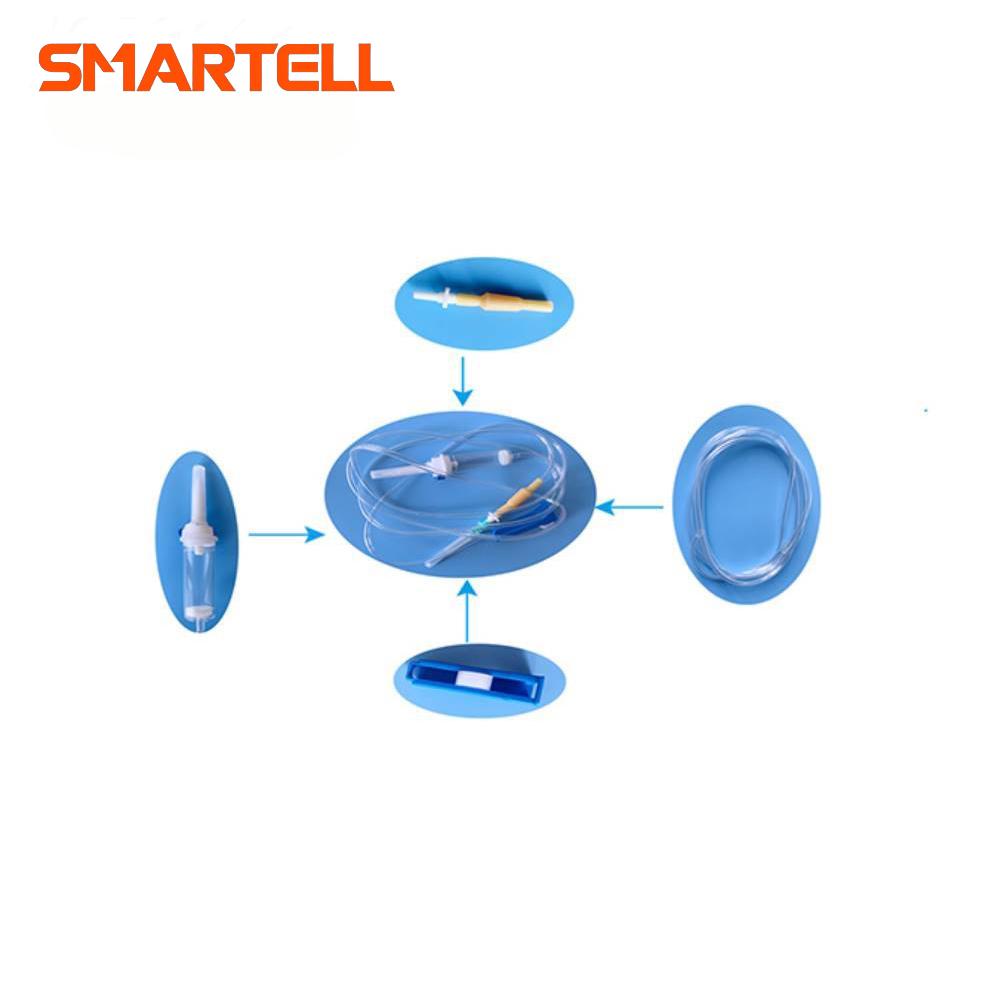 Equipo de infusión automático Máquina de ensamblaje de cámara de goteo de seis partes