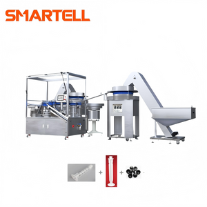 Máquina de ensamblaje automática de jeringa de 3 partes desechable de la industria médica
