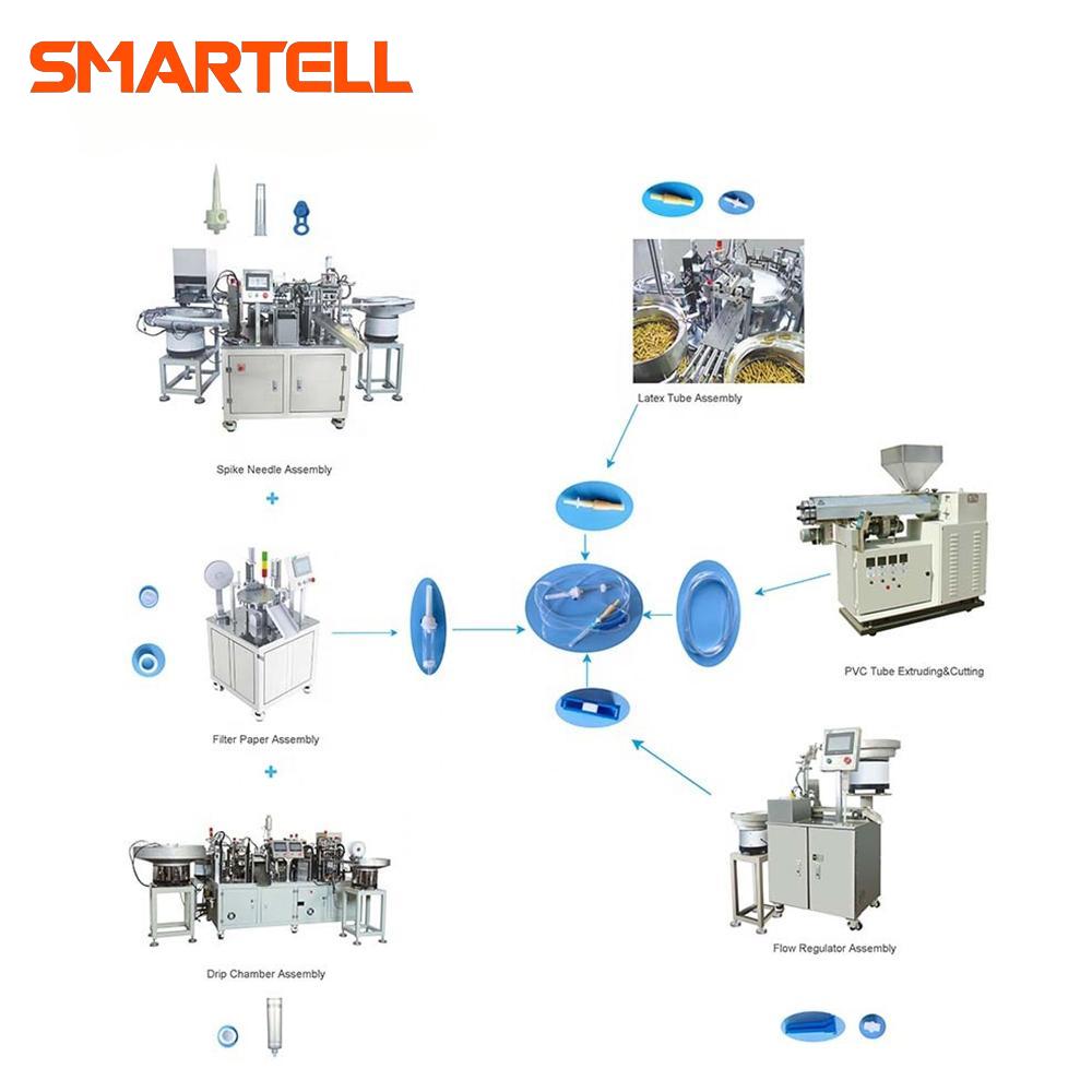 Industria médica Máquina de ensamblaje de regulador de flujo totalmente automático
