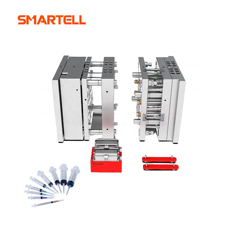 Molde de jeringa de precisión con sistema de canal optimizado 
