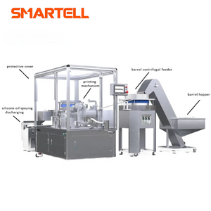 Máquina de impresión giratoria de barril de jering desechable de alta eficiencia para la industria médica