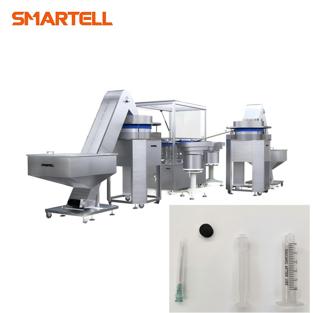Máquina de ensamblaje de jeringas desechables completamente automática hecha a medida 1-60 ml 