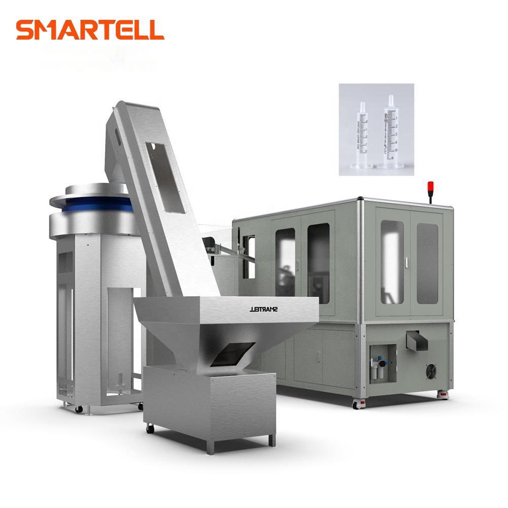 Máquina de impresión de almohadilla de alta velocidad de precisión para barriles de jeringe de 5 ml desechables