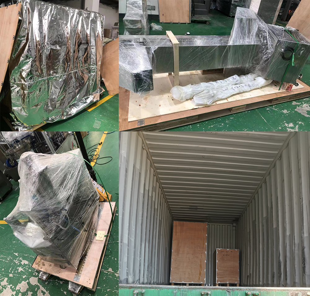 Arreglo de envío para la máquina de impresión de la almohadilla de jeringa de 50 ml