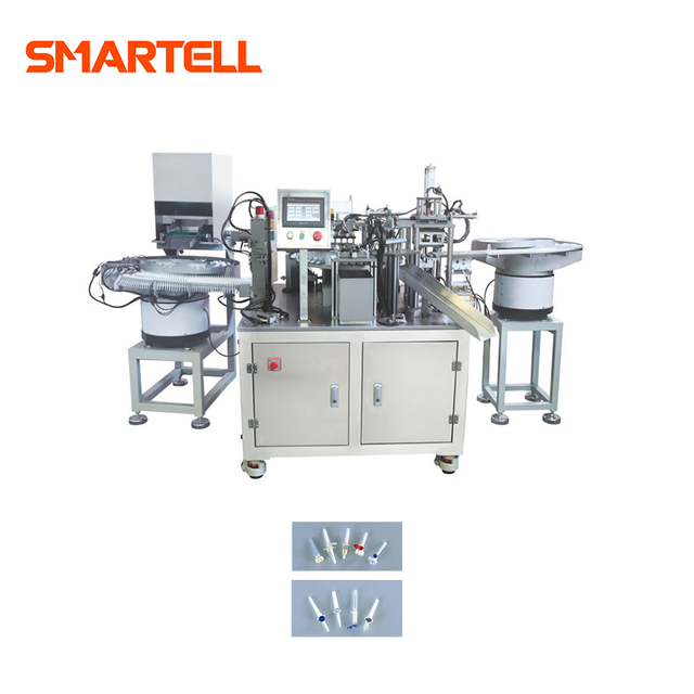 Máquina de ensamblaje de agujas de punta de alta velocidad Smartell para la fabricación de piezas de equipos de infusión