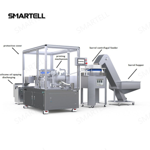 Máquina de impresión rotativa de barril de jeringa desechable