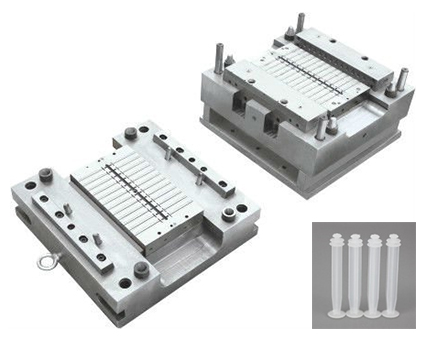Molde de &eacute;mbolo de jeringa