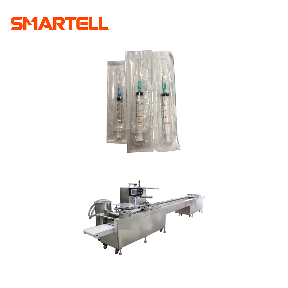 Máquina envasadora de blister suave con jeringa de blister de bolsa de polietileno con cánula intravenosa SMT-4420