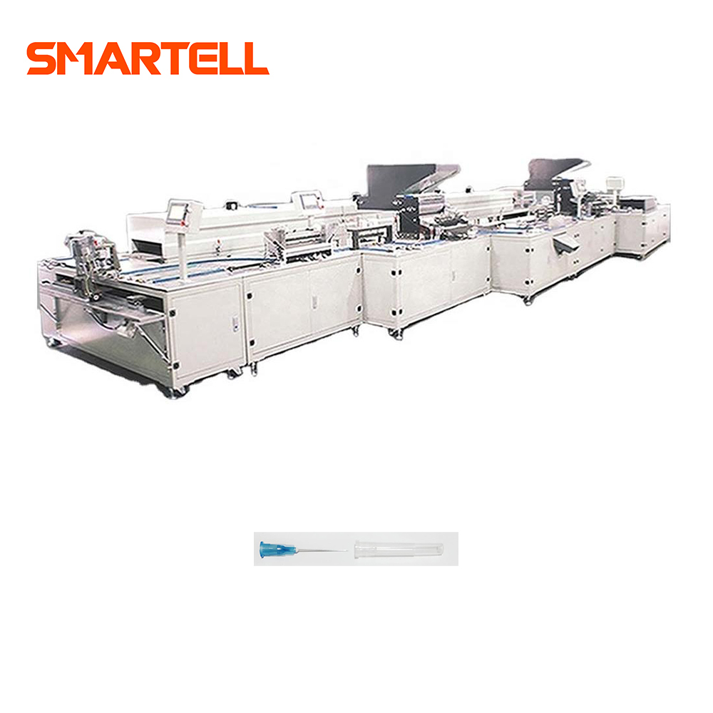 Máquina de montaje de tapa de aguja SMT-3104 + cubo de aguja + tubo de aguja de acero inoxidable para 18-27G