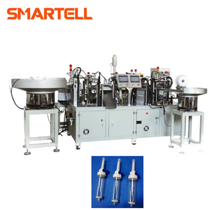 Equipo de infusión automático Máquina de ensamblaje de cámara de goteo de seis partes