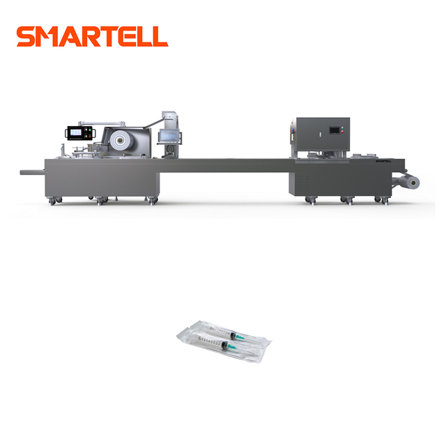 Máquina envasadora automática de película de papel blister suave SMT-4420 para línea de producción médica