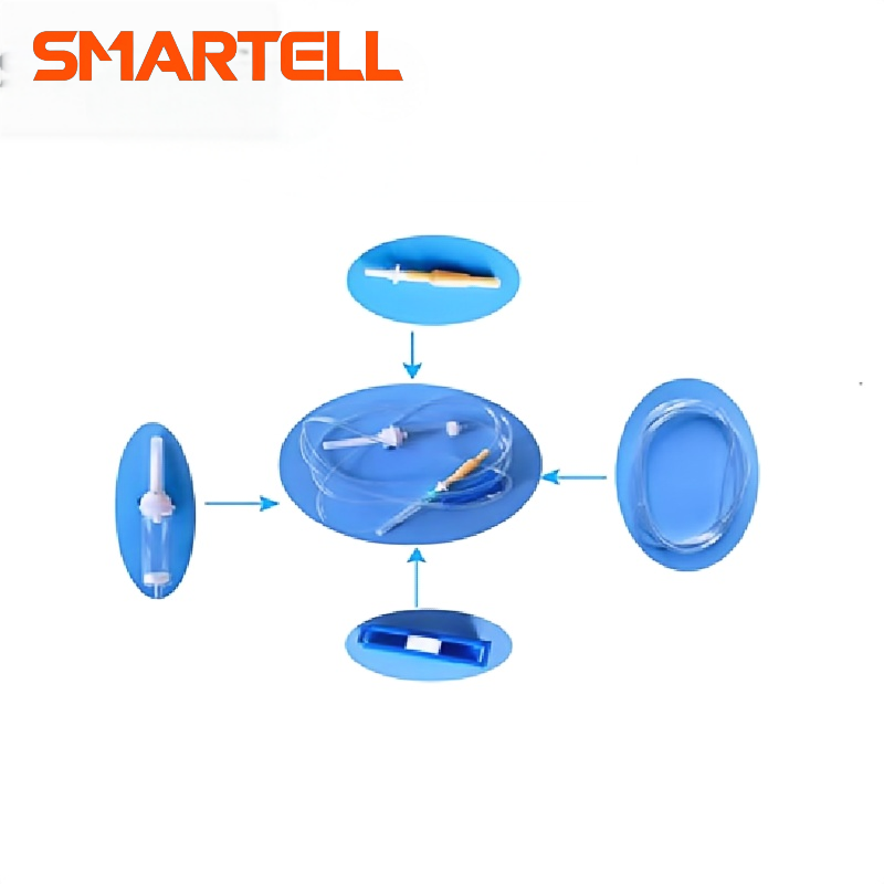 Máquina de ensamblaje de conector de látex automático de la línea de producción de infusión