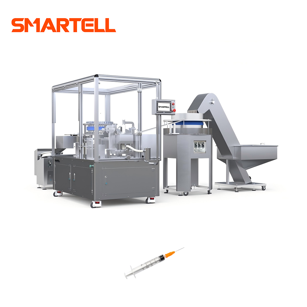 Máquina de tampografía con dispositivo de protección, impresión de barril de jeringa completamente automática SMT-2001