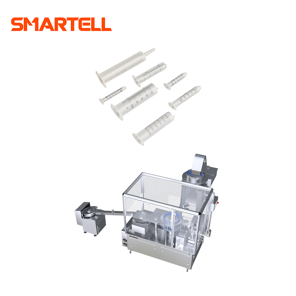 Máquina de tampografía con dispositivo de protección, impresión de barril de jeringa completamente automática SMT-2001
