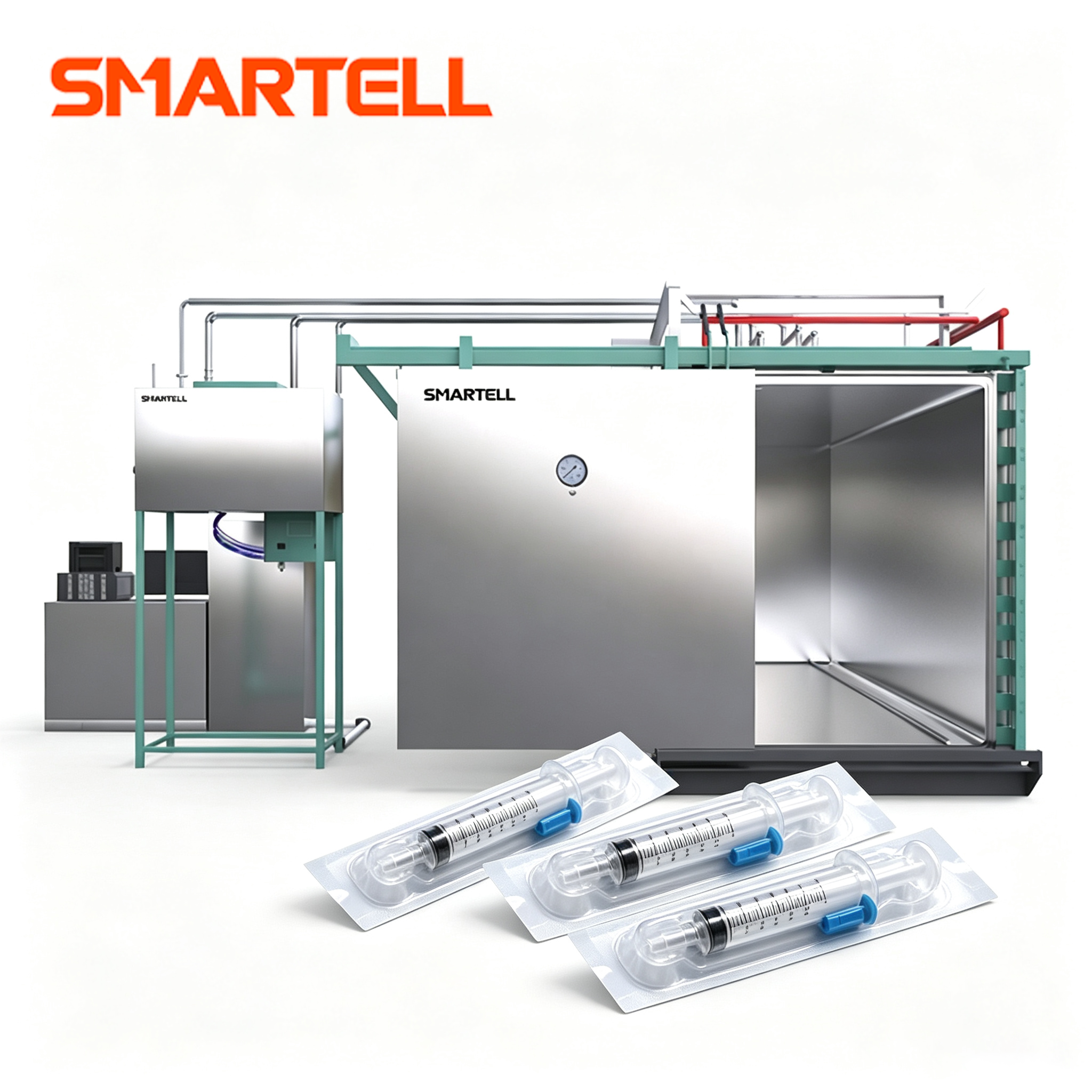 SMT-5020 EO de configuración personalizada para línea de producción de jeringas, máquina de esterilización con óxido de etileno