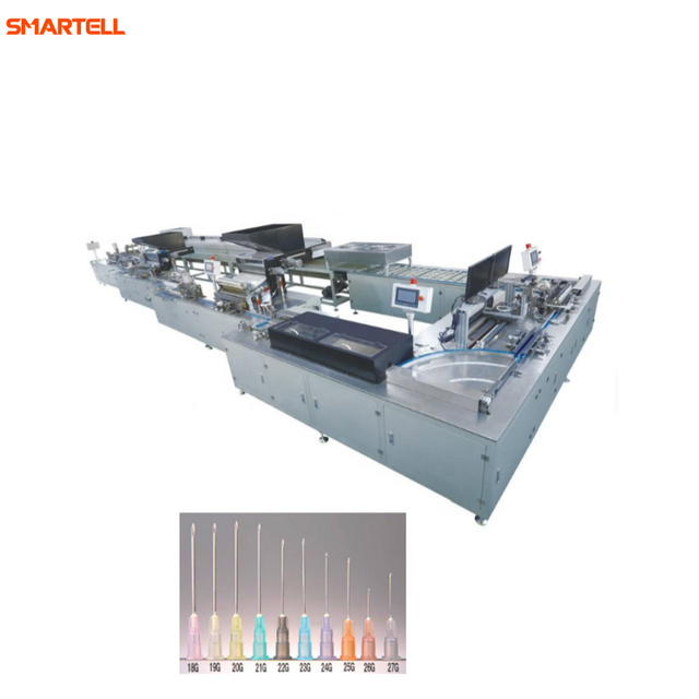 Máquina de ensamblaje de agujas controlada por PLC Línea de ensamblaje automática de agujas con sistema servo