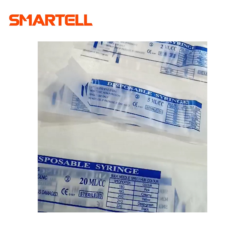 Máquina empacadora de ensamblaje de impresión de jeringas médicas SMARTELL