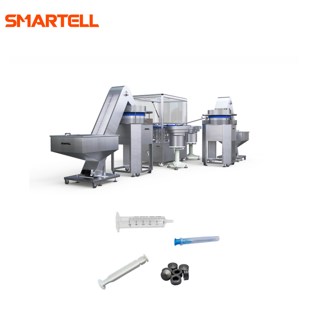 Línea de máquina de fabricación de jeringas desechables automáticas de la máquina de ensamblaje de jeringas médicas