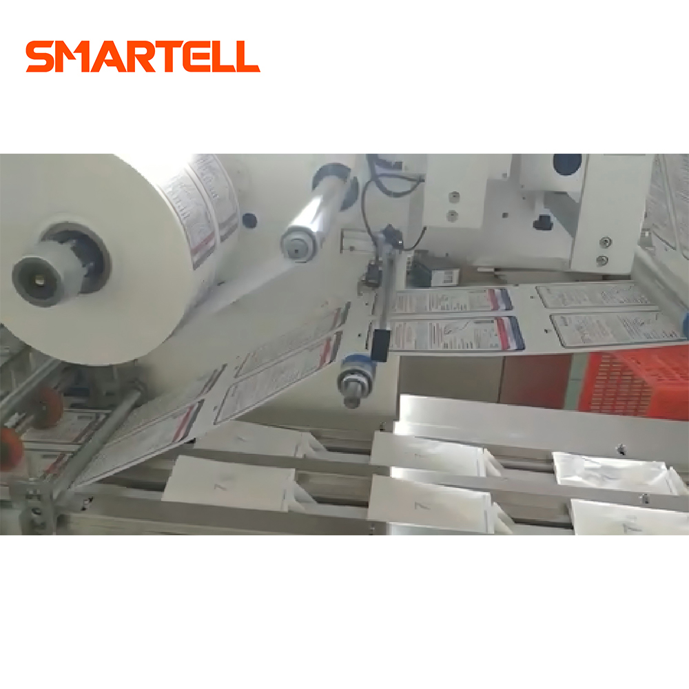 SMT-4140 Guantes de látex quirúrgicos completamente automáticos Máquina envasadora de bolsas exteriores de guantes de sellado de bolsas de papel