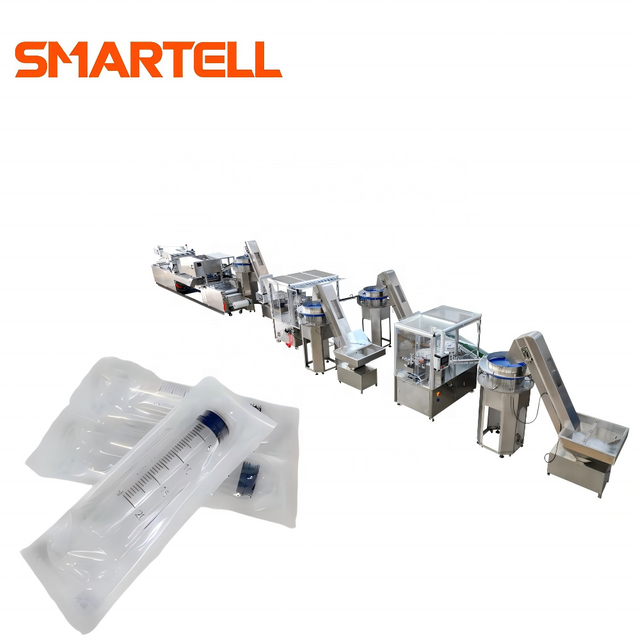 Máquina para fabricar jeringas de seguridad retráctiles