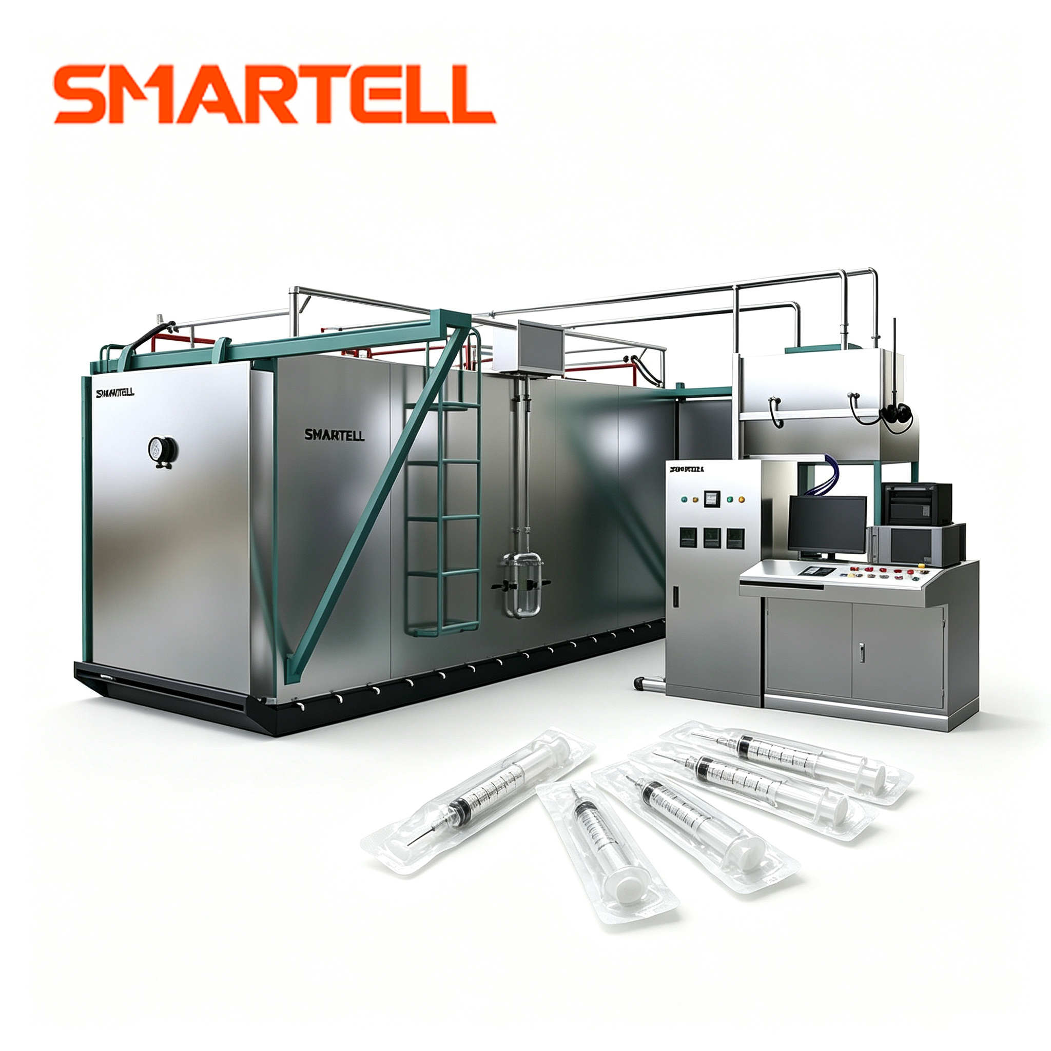 SMT-5020 EO de configuración personalizada para línea de producción de jeringas, máquina de esterilización con óxido de etileno
