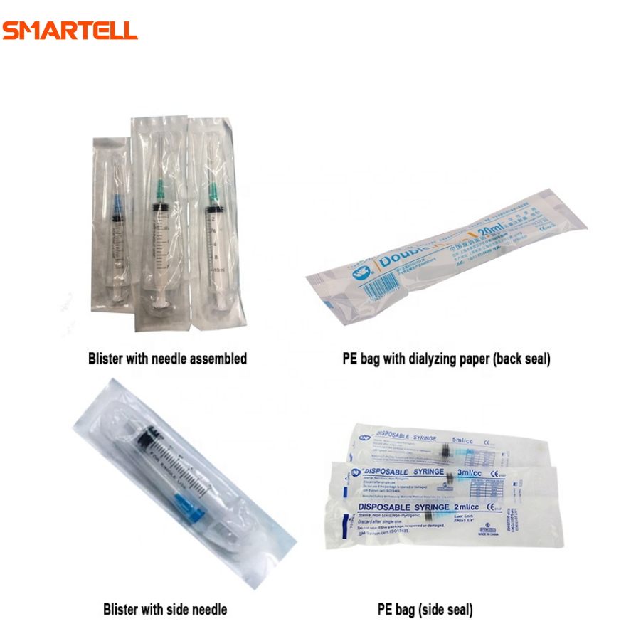 Empaquetadora de blister suave completamente automática para jeringa veterinaria desechable