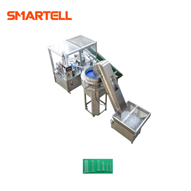 Máquina de tampografía de marcado de barril de jeringa de plástico completamente automatizada de 1 ml a 50 ml