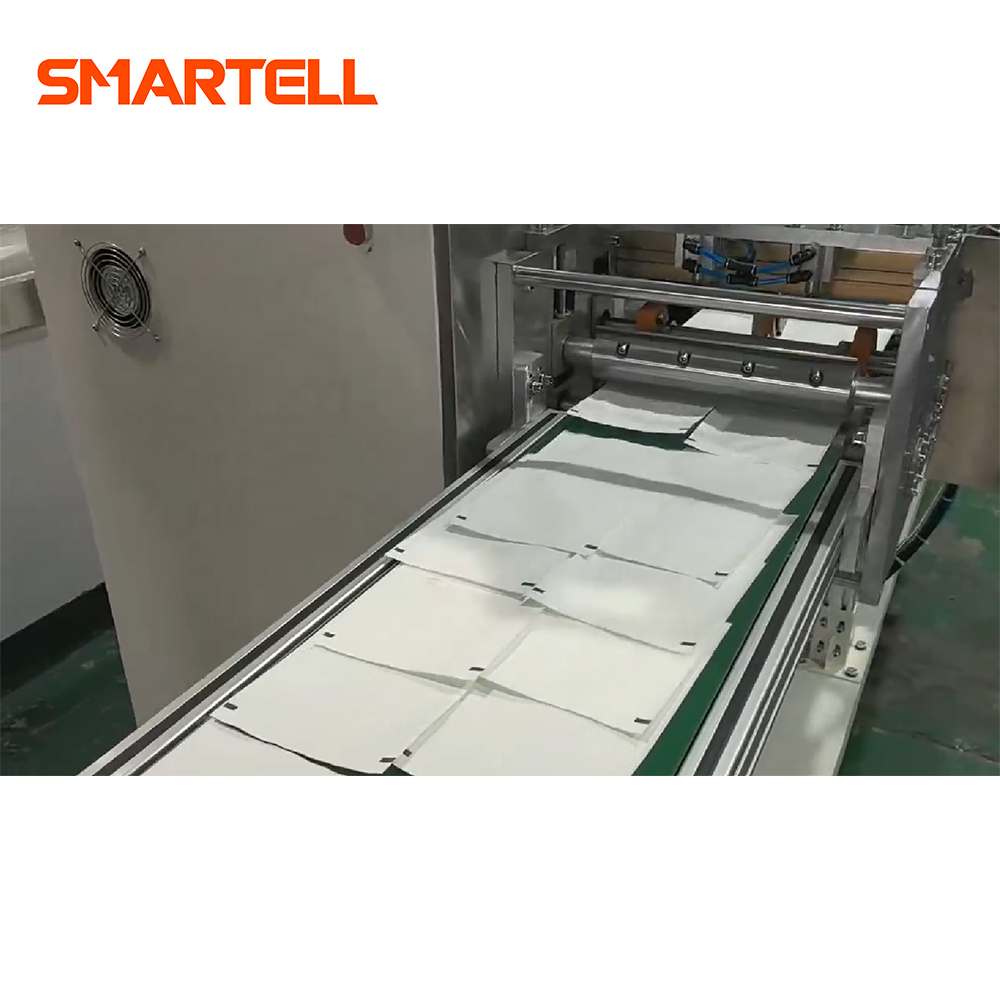 SMT-4140 Guantes de látex quirúrgicos completamente automáticos Máquina envasadora de bolsas exteriores de guantes de sellado de bolsas de papel