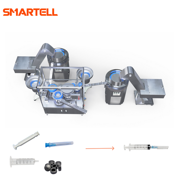 Máquina de ensamblaje de jeringas, máquina para fabricar jeringas médicas, cadena de producción, equipo automático 300pcs/min