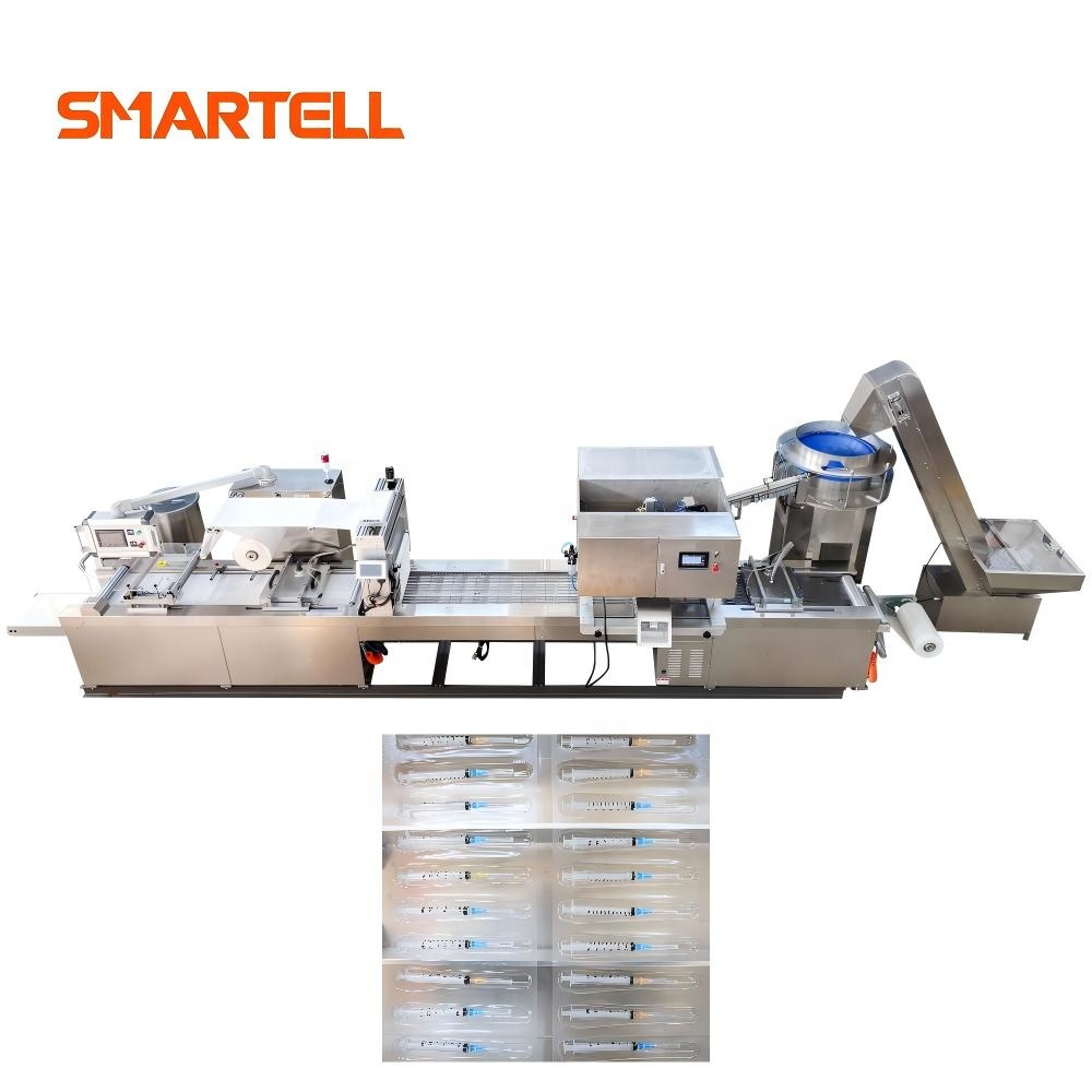 Equipo de línea de producción de jeringas desechables completamente automática, línea completa de ensamblaje de jeringas, directo de fábrica, ISO9001